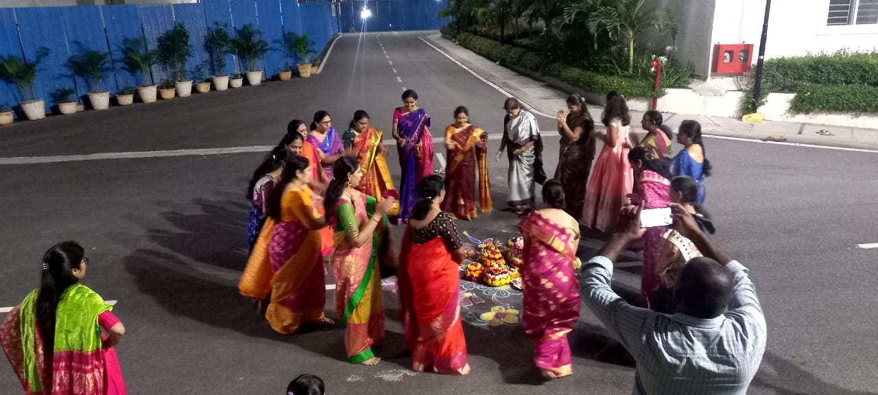 Bathukamma Celebrations at Vinay Iconia gated community